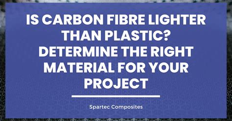 Is Carbon Fiber Lighter Than Plastic? And Can It Float on Clouds?